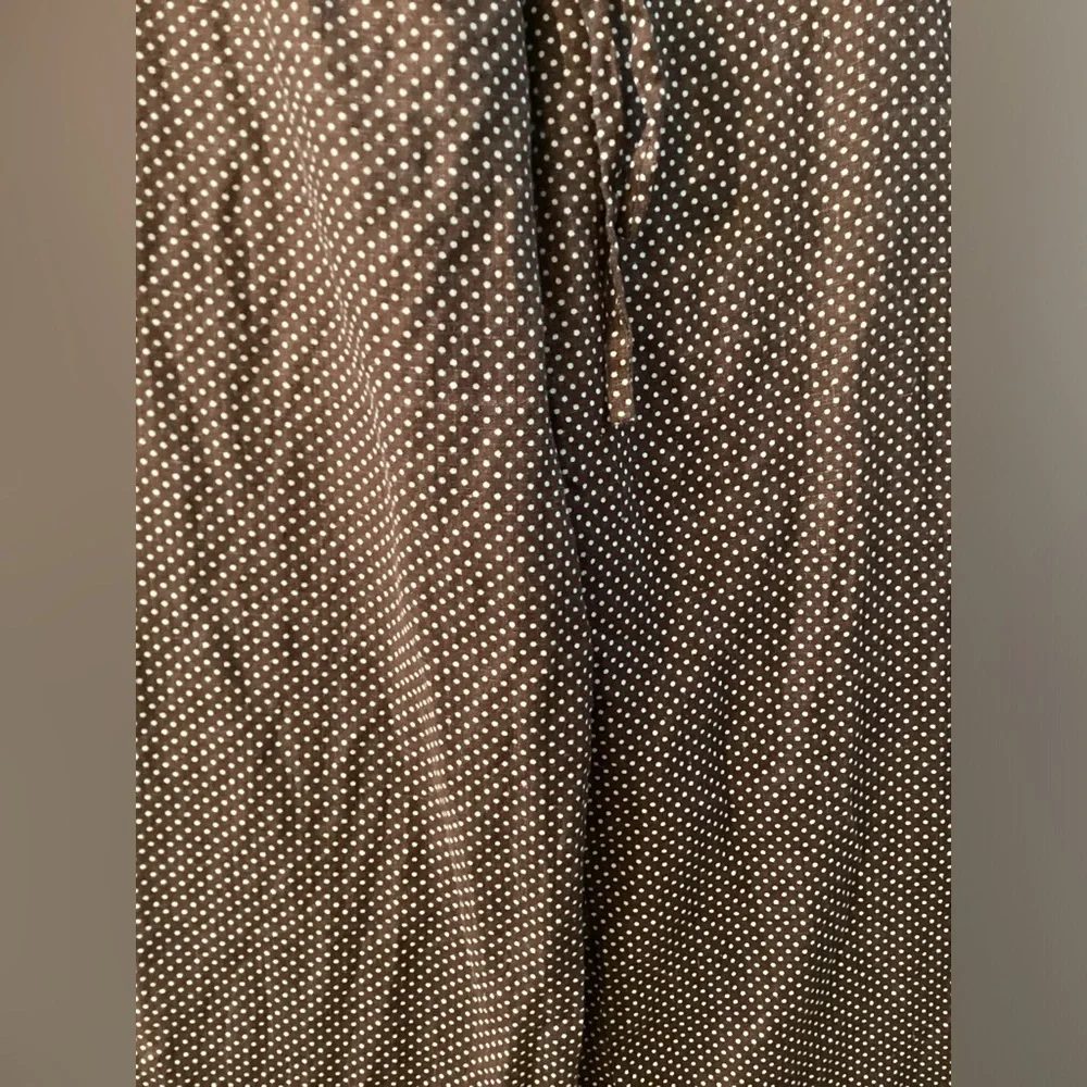Reformation Jaida Linen Brown Pants Polkadot Size M